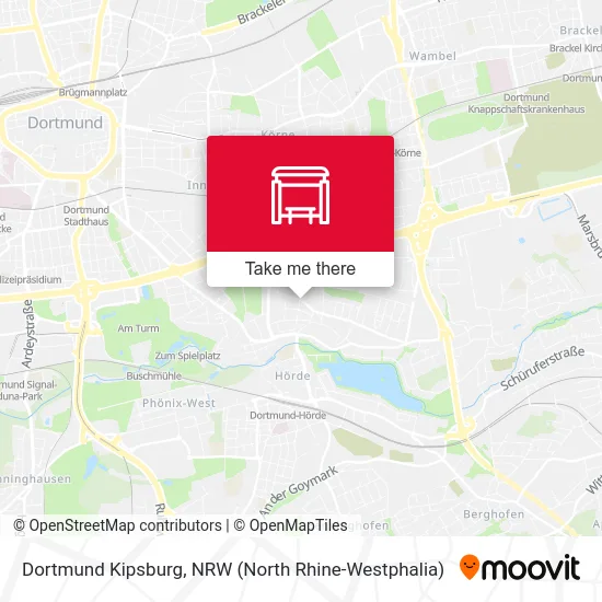 Dortmund Kipsburg map