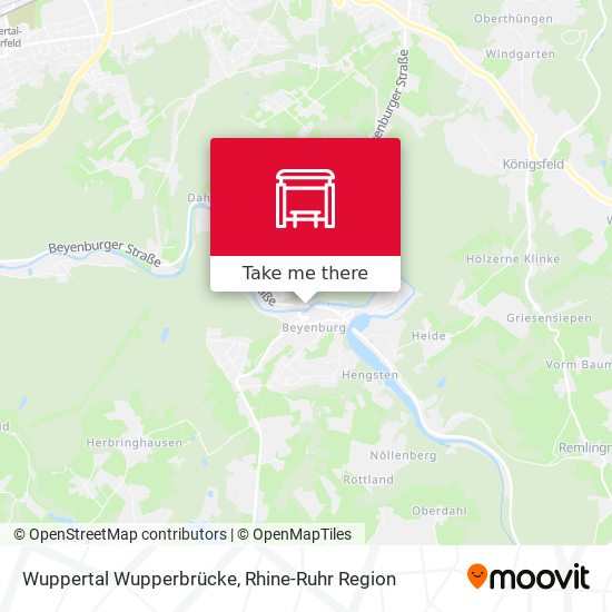 Wuppertal Wupperbrücke map