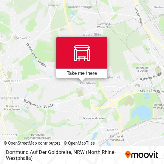 Карта Dortmund Auf Der Goldbreite