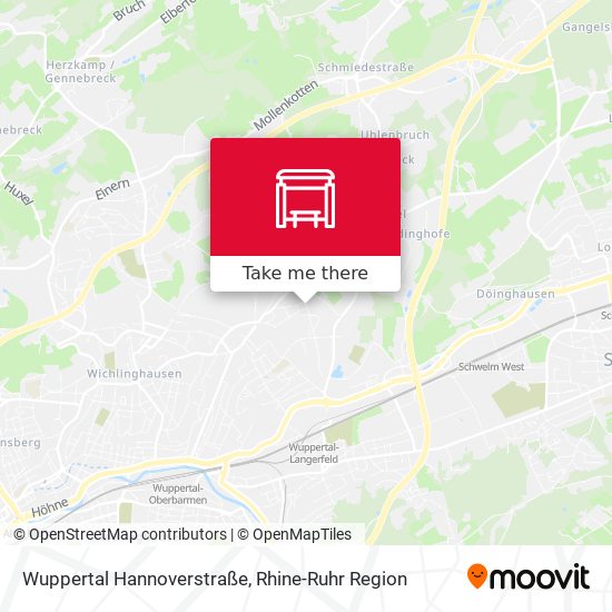 Wuppertal Hannoverstraße map