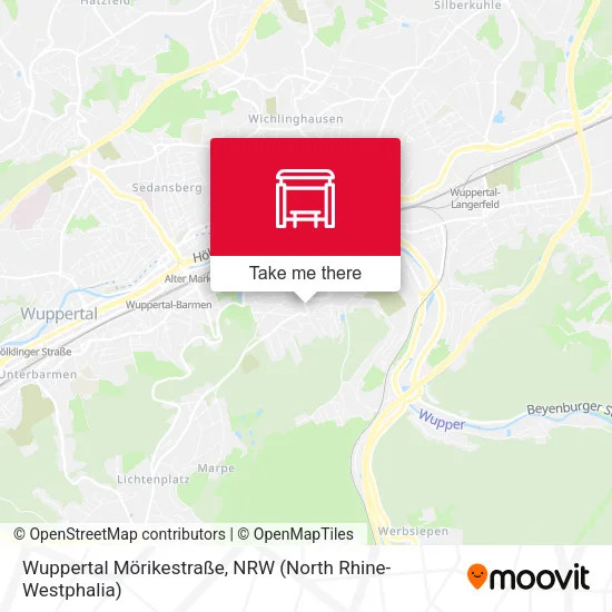 Карта Wuppertal Mörikestraße