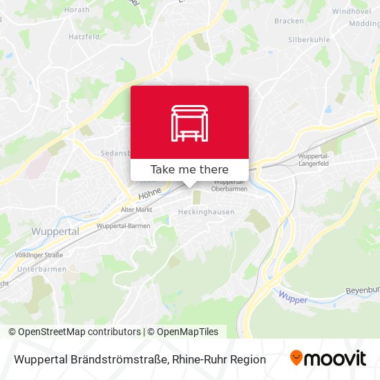 Wuppertal Brändströmstraße map
