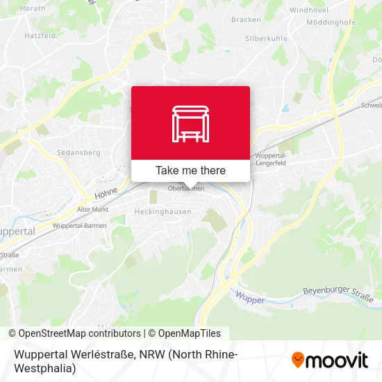 Карта Wuppertal Werléstraße