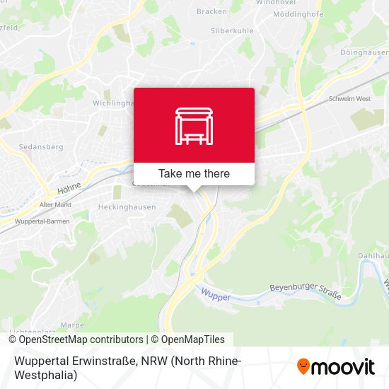 Wuppertal Erwinstraße map