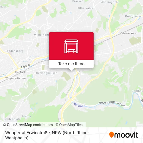 Карта Wuppertal Erwinstraße