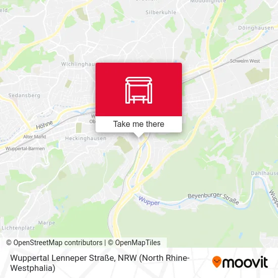 Карта Wuppertal Lenneper Straße