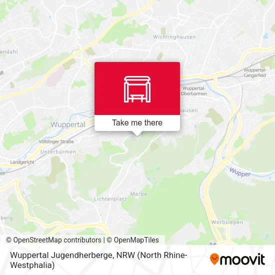 Карта Wuppertal Jugendherberge