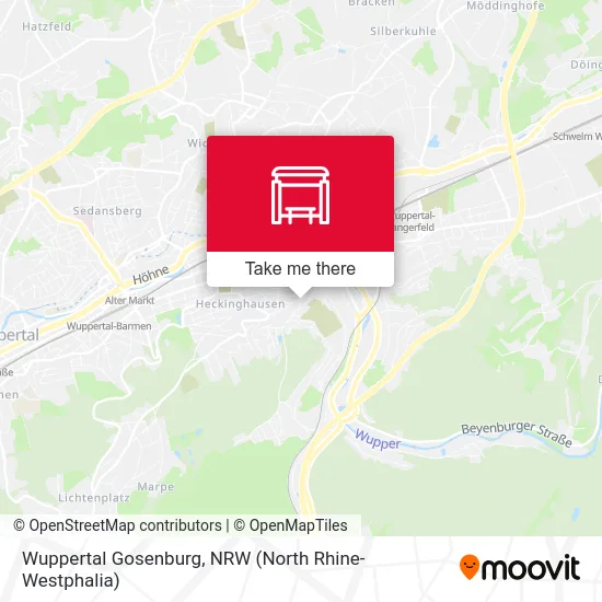 Карта Wuppertal Gosenburg