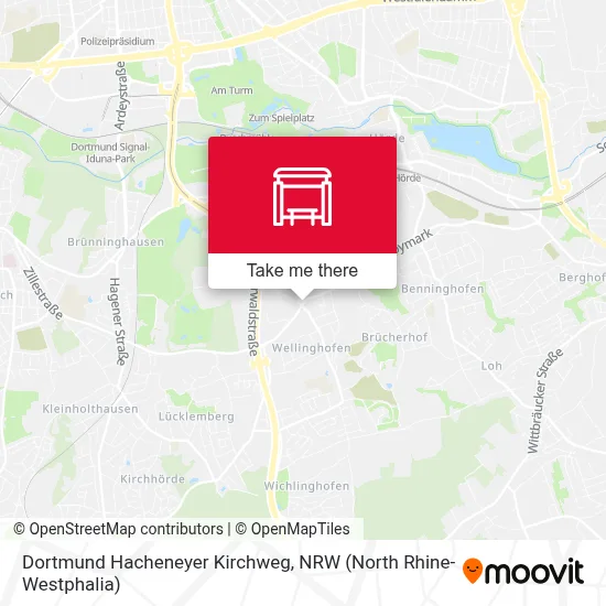 Dortmund Hacheneyer Kirchweg map