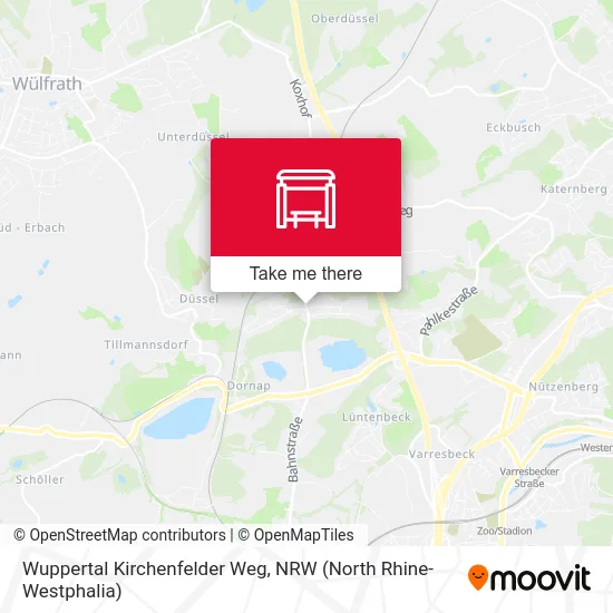 Wuppertal Kirchenfelder Weg map