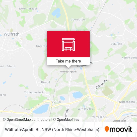 Wülfrath-Aprath Bf map