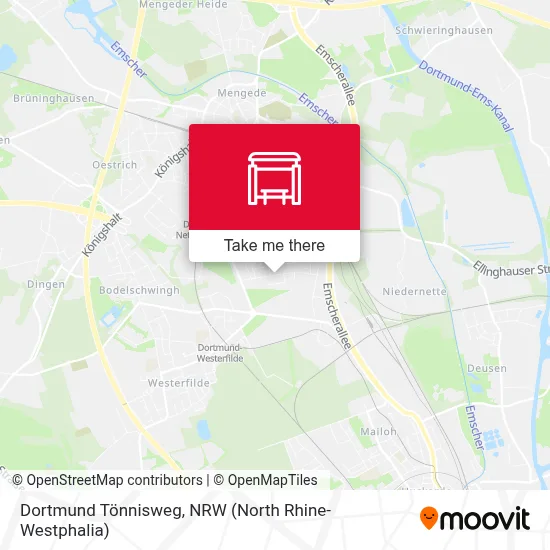 Dortmund Tönnisweg map