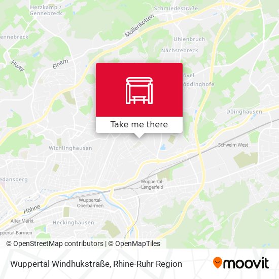 Wuppertal Windhukstraße map