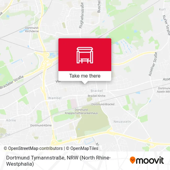 Карта Dortmund Tymannstraße