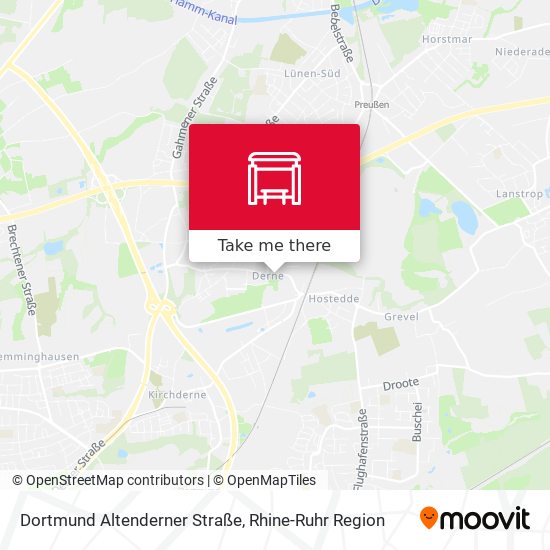 Dortmund Altenderner Straße map