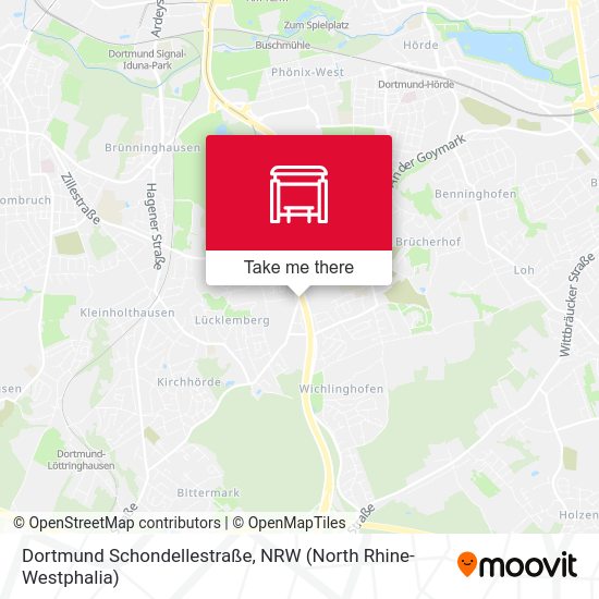 Dortmund Schondellestraße map