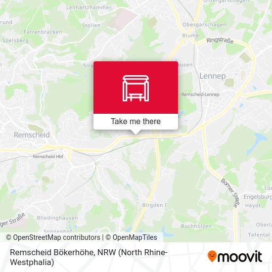 Карта Remscheid Bökerhöhe