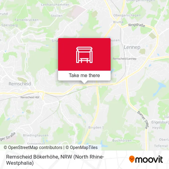 Карта Remscheid Bökerhöhe