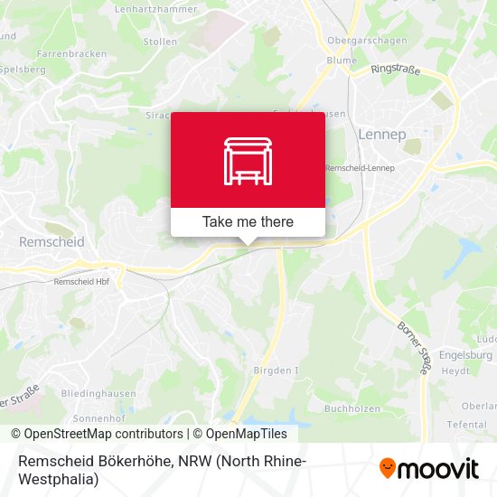Карта Remscheid Bökerhöhe