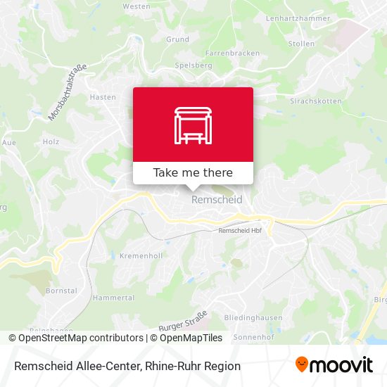 Remscheid Allee-Center map