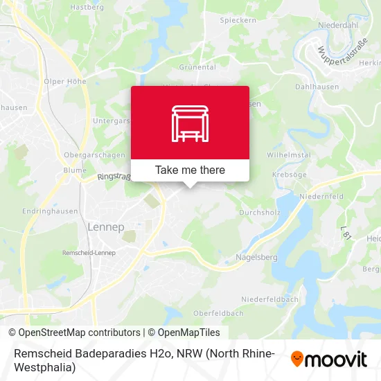Remscheid Badeparadies H2o map