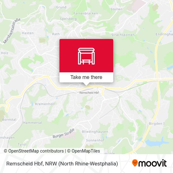 Remscheid Hbf map