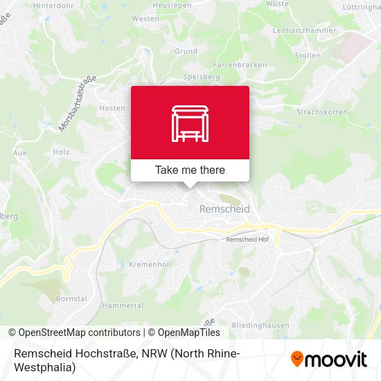 Remscheid Hochstraße map