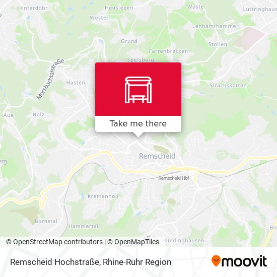 Remscheid Hochstraße map