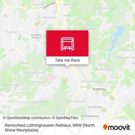 Remscheid Lüttringhausen Rathaus map
