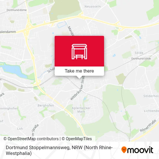 Dortmund Stoppelmannsweg map