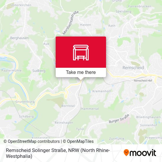 Карта Remscheid Solinger Straße