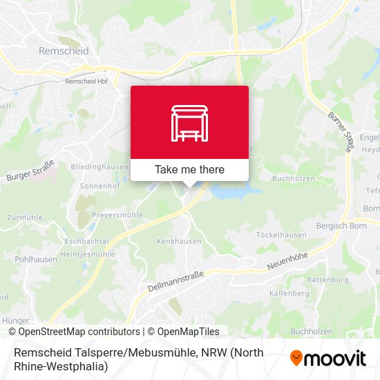 Remscheid Talsperre/Mebusmühle map