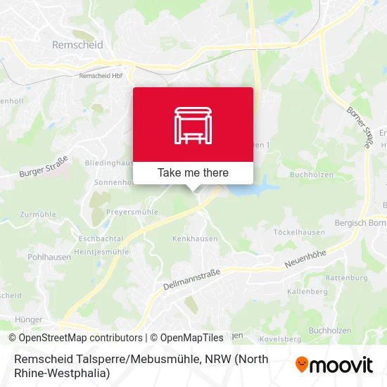 Карта Remscheid Talsperre/Mebusmühle