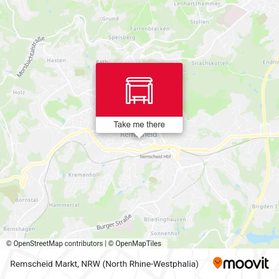 Карта Remscheid Markt