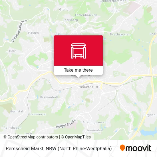 Карта Remscheid Markt