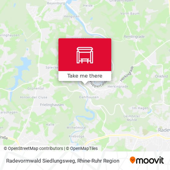 Radevormwald Siedlungsweg map
