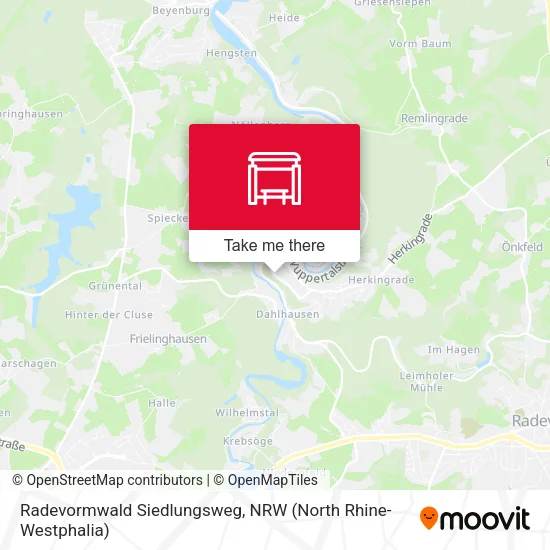 Карта Radevormwald Siedlungsweg