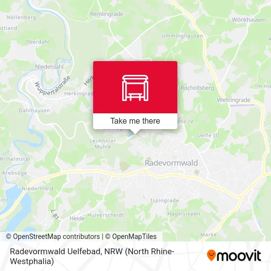 Карта Radevormwald Uelfebad