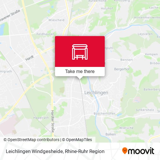 Карта Leichlingen Windgesheide