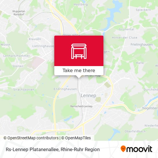 Rs-Lennep Platanenallee map