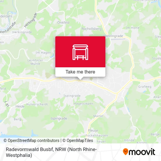 Карта Radevormwald Busbf