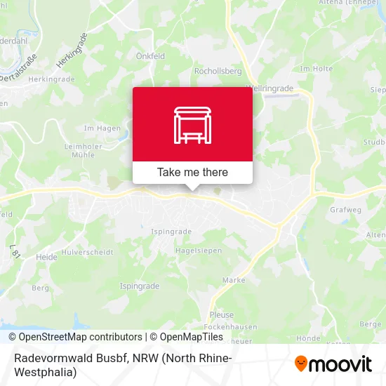 Карта Radevormwald Busbf