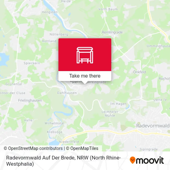 Карта Radevormwald Auf Der Brede