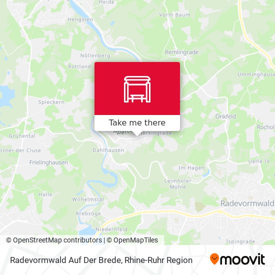 Radevormwald Auf Der Brede map