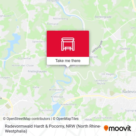 Radevormwald Hardt & Pocorny map