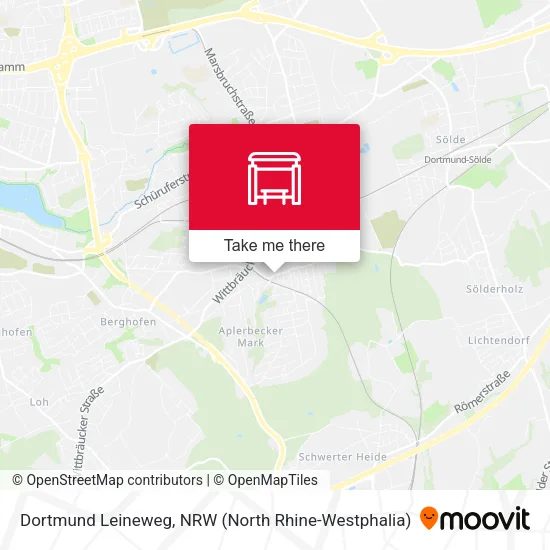 Карта Dortmund Leineweg