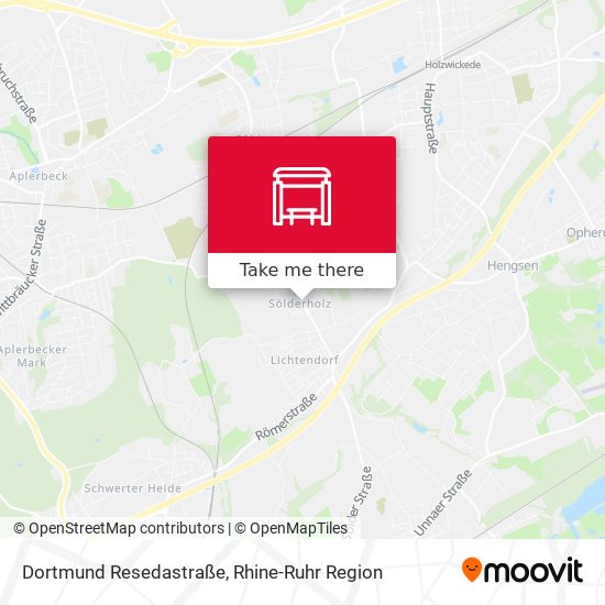 Dortmund Resedastraße map