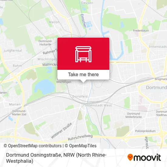 Dortmund Osningstraße map