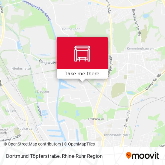 Dortmund Töpferstraße map
