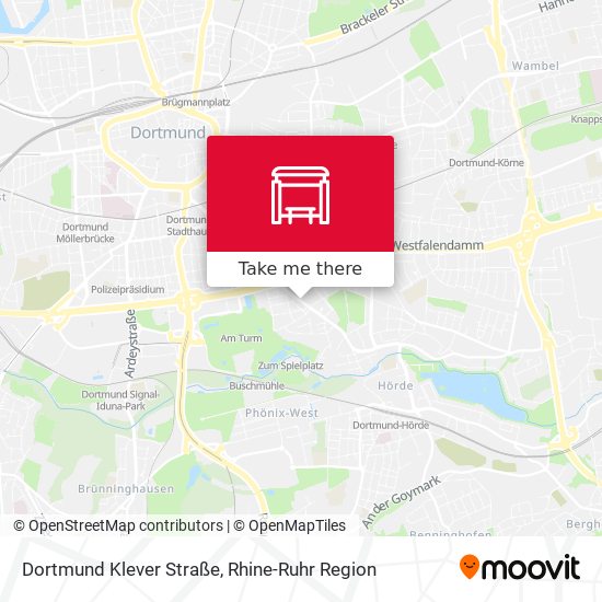 Dortmund Klever Straße map